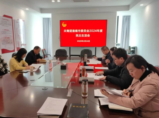 共青团淮南市委员会召开2024年度民主生活会